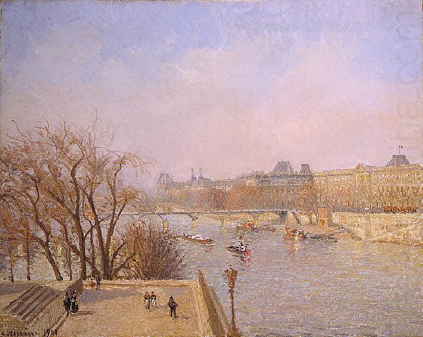 Camille Pissarro The Louvre: Morning china oil painting image